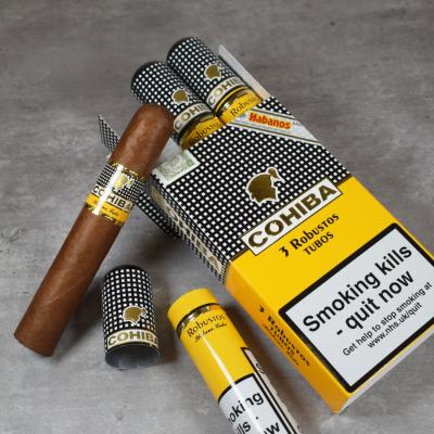 Cohiba Robustos Tubed Cigar - Pack of 3Cohiba Robustos Tubed Cigar - Pack of 3