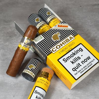 Cohiba Medio Siglo Tubed Cigar - Pack of 3Cohiba Medio Siglo Tubed Cigar - Pack of 3