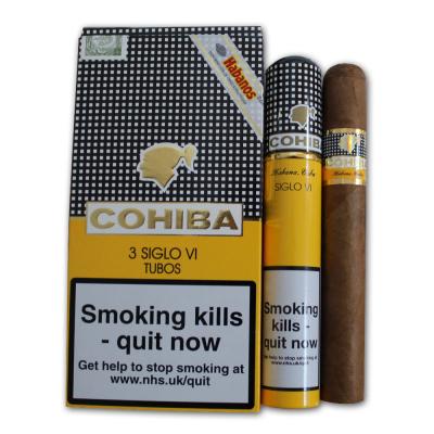 Cohiba Siglo VI Tubed Cigar - Pack of 3Cohiba Siglo VI Tubed Cigar - Pack of 3