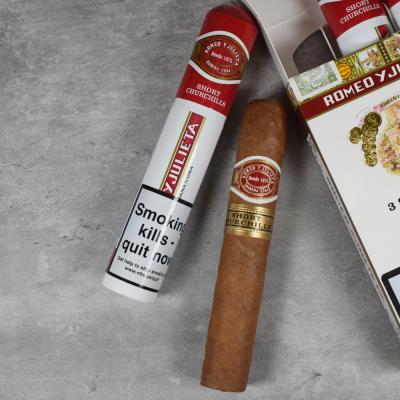 Romeo y Julieta Short Churchill Tubed Cigar - 1 SingleRomeo y Julieta Short Churchill Tubed Cigar - 1 Single