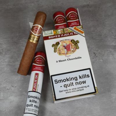 Romeo y Julieta Short Churchill Tubed Cigar - Pack of 3Romeo y Julieta Short Churchill Tubed Cigar - Pack of 3