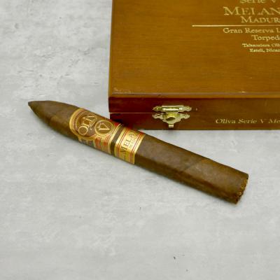 Oliva Serie V - Melanio Gran Reserva Maduro Torpedo Cigar - 1 SingleOliva Serie V - Melanio Gran Reserva Maduro Torpedo Cigar - 1 Single