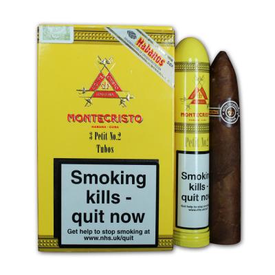 Montecristo Petit No. 2 Tubos Cigar - Pack of 3Montecristo Petit No. 2 Tubos Cigar - Pack of 3