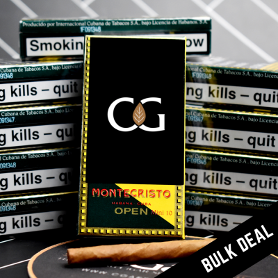 Montecristo Open Mini Cigarillos - 20 x Packs of 10  (200)Montecristo Open Mini Cigarillos - 20 x Packs of 10  (200)