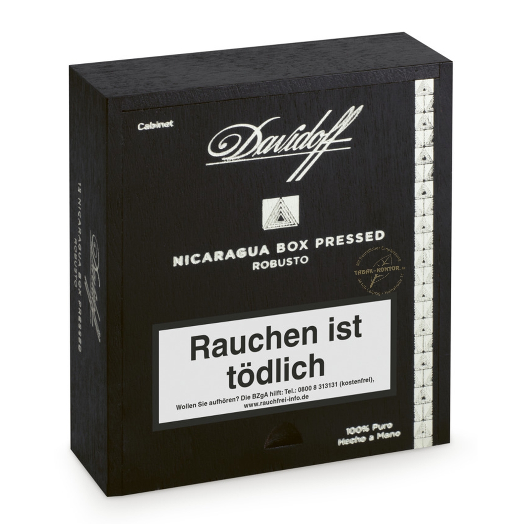 Davidoff Nicaragua BOX PRESSED Robustos 12er HolzkisteDavidoff Nicaragua BOX PRESSED Robustos 12er Holzkiste